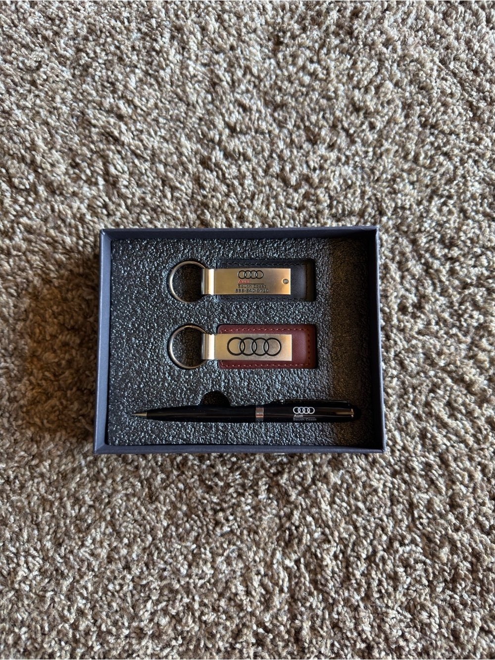 Audi South Coast Car Keychains and Pen